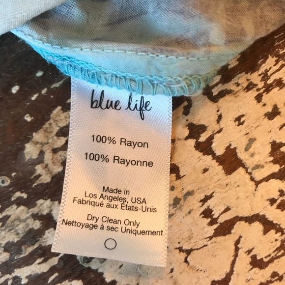 BLUE LIFE - blue/white Tye Die Romper (XS) - Picture 3 of 3